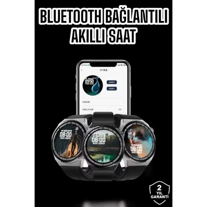 Akıllı Saat GPS VE NFC Özelliği Sesli Görüşme Dokunmstik Ekran
