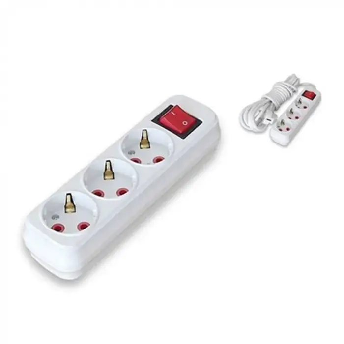 Almera 3lü 2mt Anahtarlı Topraklı Priz (9230202)