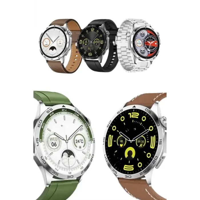 Amoled Ekran 3 Kordonlu Akıllı Saat 5.0 Bluetooth Bağlantılı Android ve İOS Uyumlu