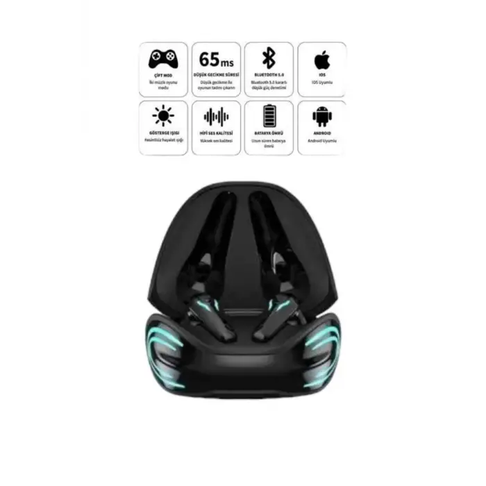 Android ve İOS Uyumlu Bluetooth Kulaklık Gaming Kulaklık Mini