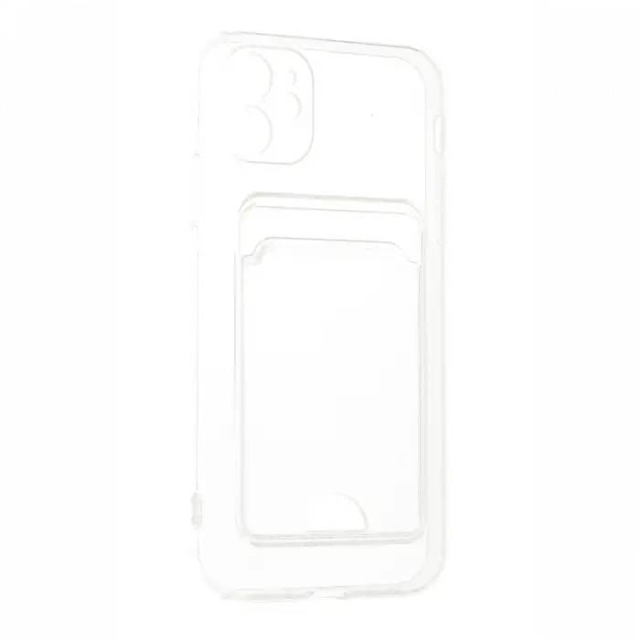 Apple iPhone 11 Kılıf Kart Şeffaf Silikon - Şeffaf
