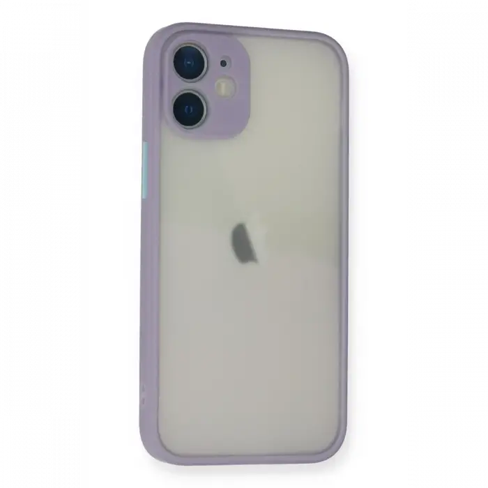 Apple iPhone 11 Pro Max Kılıf Montreal Silikon Kapak - Mor