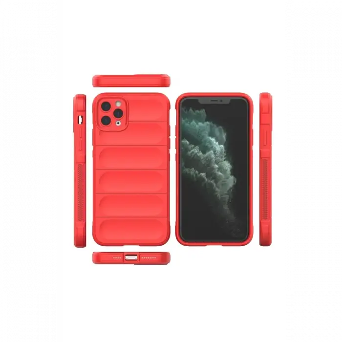 Apple iPhone 11 Pro Max Kılıf Optimum Silikon - Kırmızı