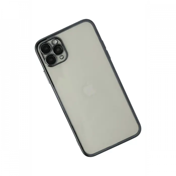 Apple iPhone 11 Pro Max Kılıf Razer Lensli Silikon - Siyah