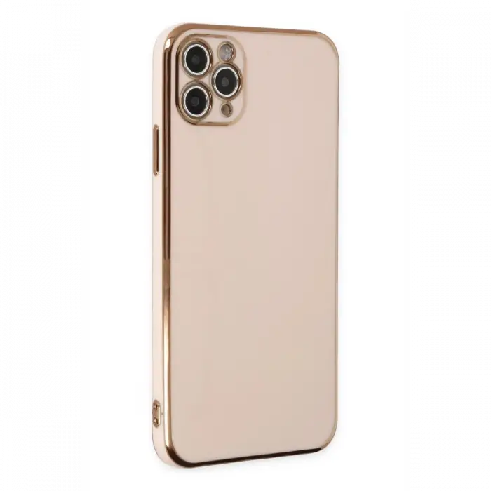 Apple iPhone 11 Pro Max Kılıf Volet Silikon - Pembe