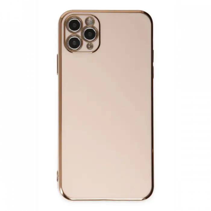 Apple iPhone 11 Pro Max Kılıf Volet Silikon - Pembe