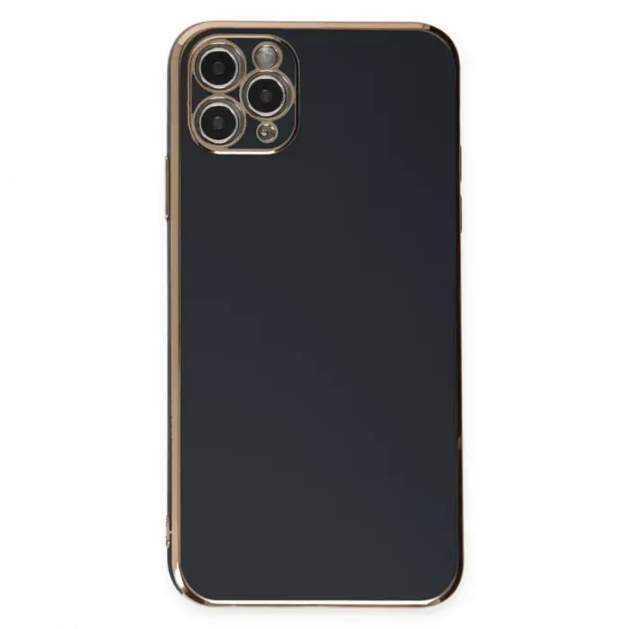 Apple iPhone 11 Pro Max Kılıf Volet Silikon - Siyah