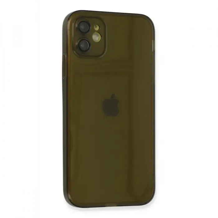 Apple iPhone 12 Kılıf Fly Lens Silikon - Siyah