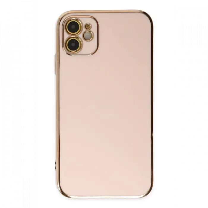 Apple iPhone 12 Kılıf Volet Silikon - Pembe