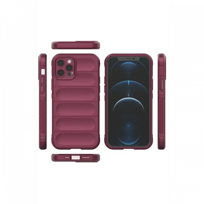 Apple iPhone 12 Pro Kılıf Optimum Silikon - Bordo