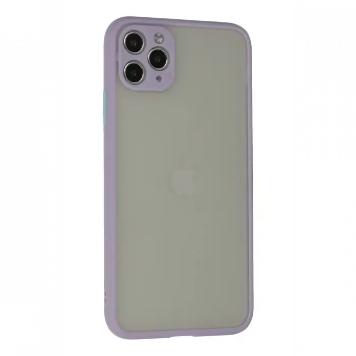 Apple iPhone 12 Pro Max Kılıf Montreal Silikon Kapak - Mor