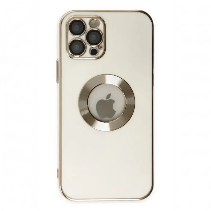 Apple iPhone 12 Pro Max Kılıf Store Silikon - Beyaz