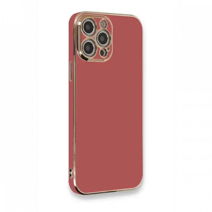 Apple iPhone 12 Pro Max Kılıf Volet Silikon - Kırmızı