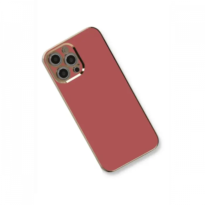 Apple iPhone 12 Pro Max Kılıf Volet Silikon - Kırmızı