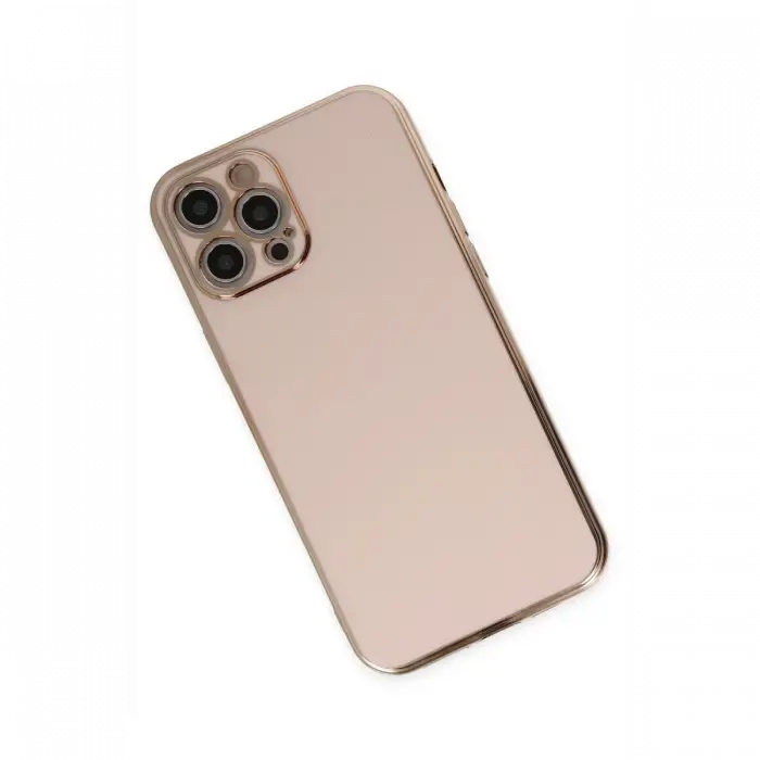 Apple iPhone 12 Pro Max Kılıf Volet Silikon - Pembe