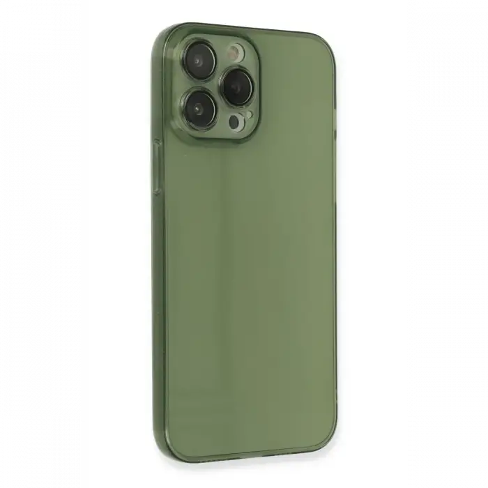 Apple iPhone 13 Pro Kılıf Fly Lens Silikon - Yeşil