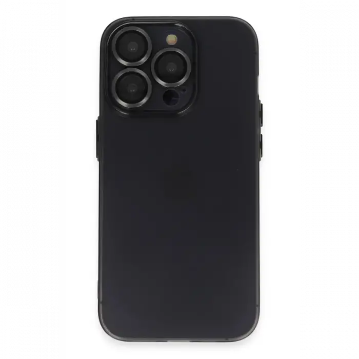 Apple iPhone 13 Pro Kılıf Luko Lens Silikon - Siyah