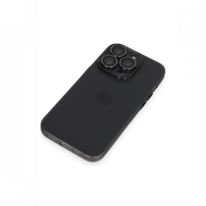 Apple iPhone 13 Pro Kılıf Luko Lens Silikon - Siyah