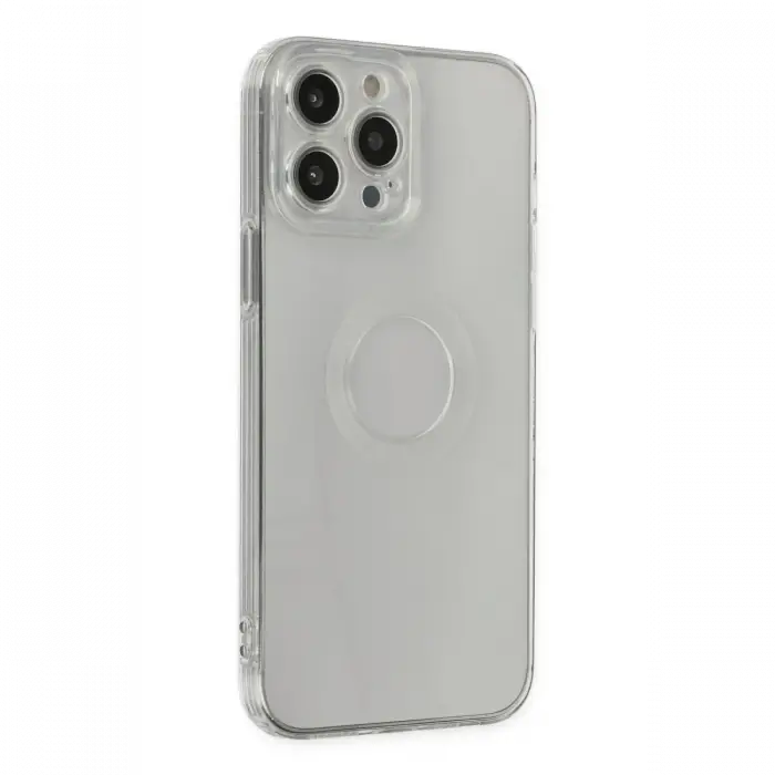Apple iPhone 13 Pro Max Kılıf Santa Lens Silikon - Şeffaf