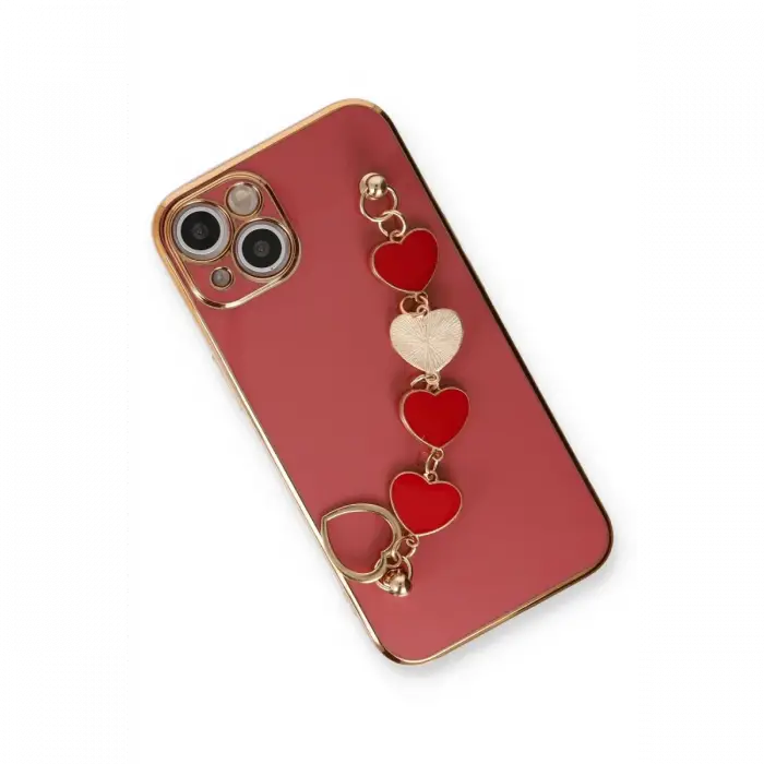 Apple iPhone 14 Kılıf Esila Silikon - Kırmızı