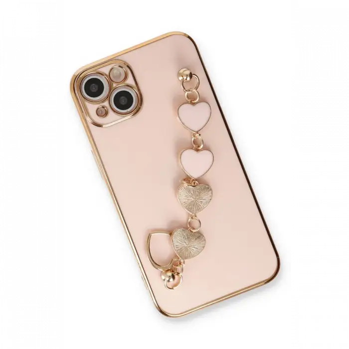 Apple iPhone 14 Kılıf Esila Silikon - Pudra