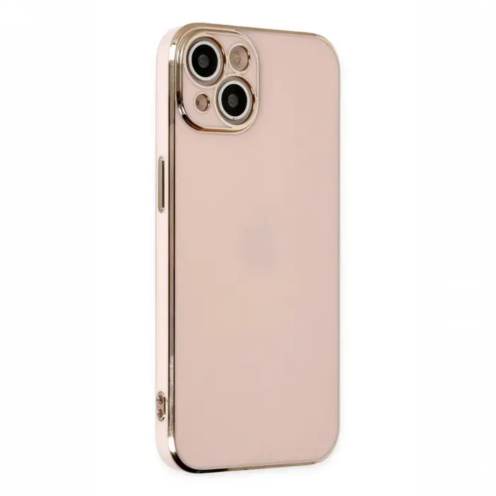 Apple iPhone 14 Kılıf Volet Silikon - Pembe