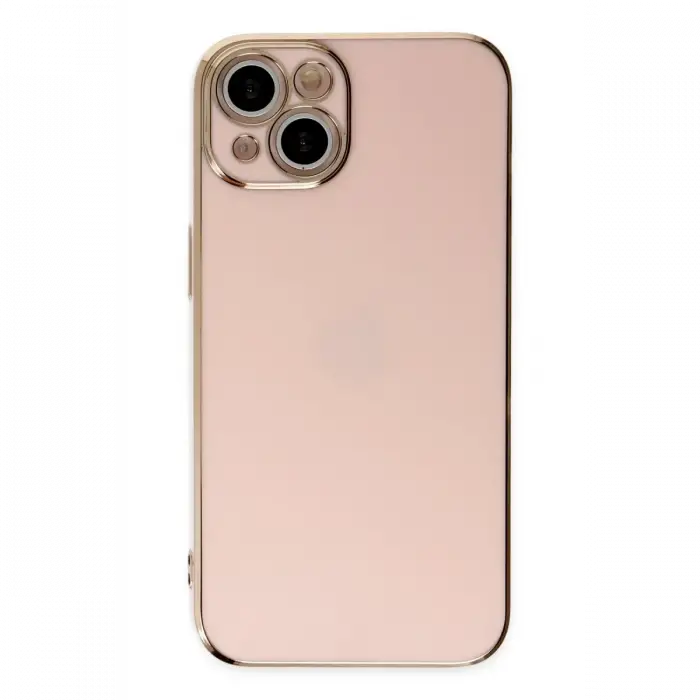 Apple iPhone 14 Kılıf Volet Silikon - Pembe