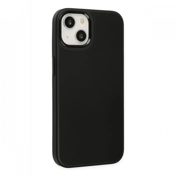 Apple iPhone 14 Plus Kılıf Asya Deri Silikon - Siyah