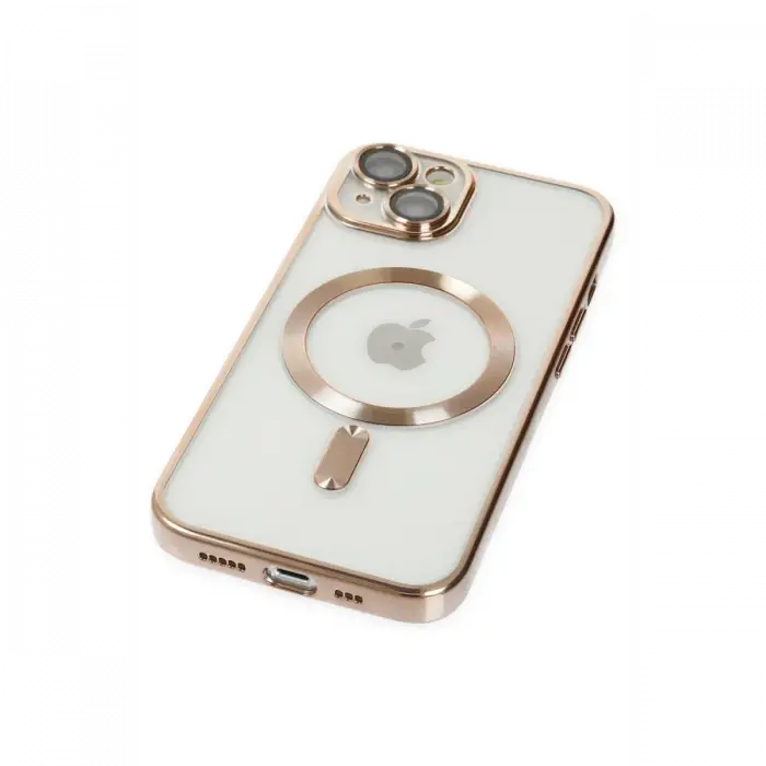 Apple iPhone 14 Plus Kılıf Kross Magneticsafe Kapak - Gold