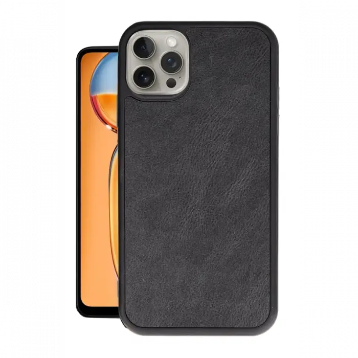 Apple iPhone 14 Pro Kılıf Aras Deri Kapak - Siyah