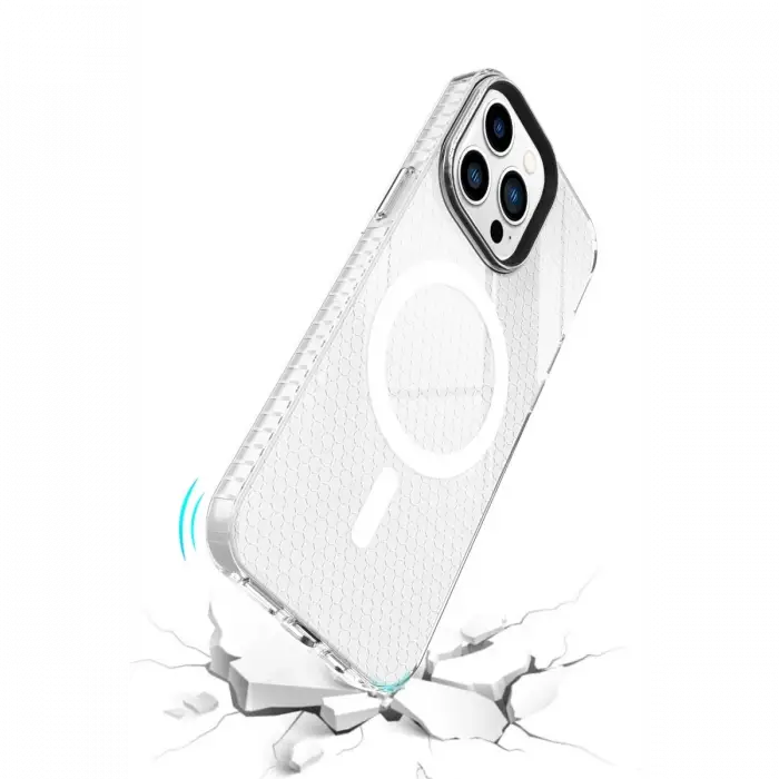 Apple iPhone 14 Pro Kılıf Beta Magneticsafe Silikon - Şeffaf