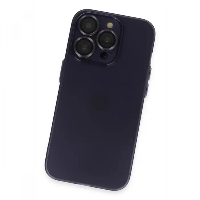 Apple iPhone 14 Pro Max Kılıf Luko Lens Silikon - Siyah