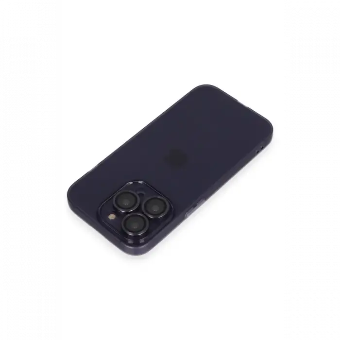 Apple iPhone 14 Pro Max Kılıf Luko Lens Silikon - Siyah