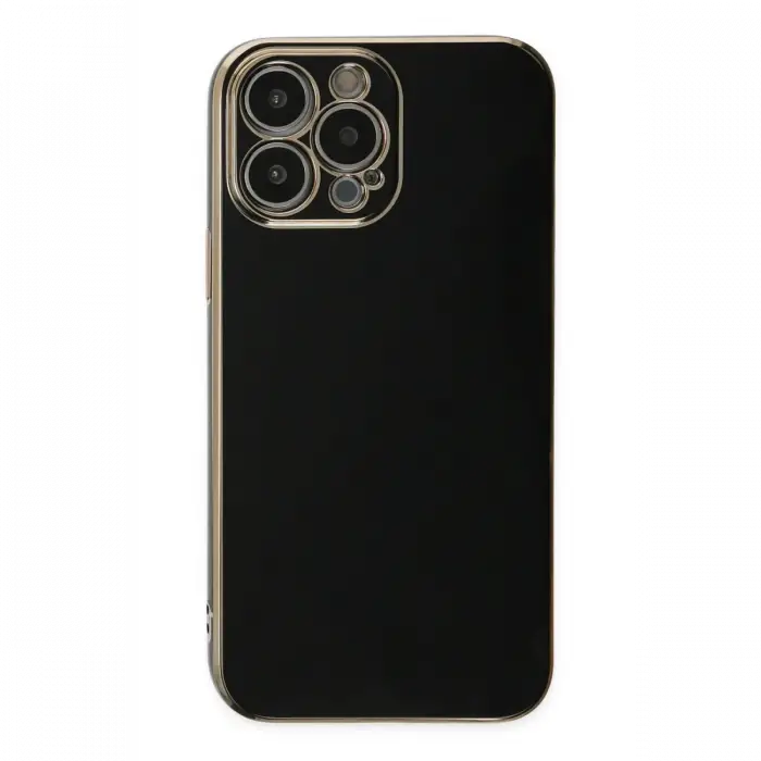 Apple iPhone 14 Pro Max Kılıf Volet Silikon - Siyah