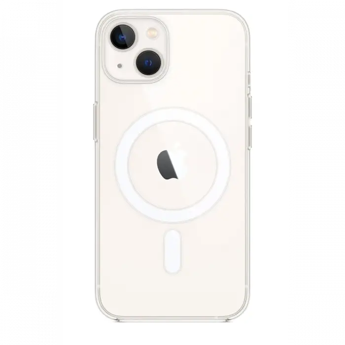 Apple iPhone 15 Plus Kılıf Magneticsafe Şeffaf Silikon - Şeffaf