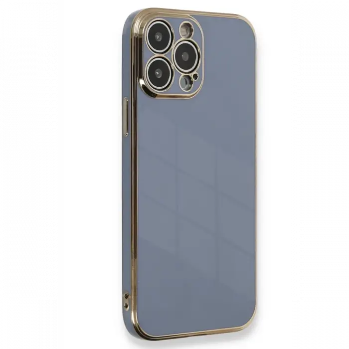 Apple iPhone 15 Pro Kılıf Volet Silikon - Mavi