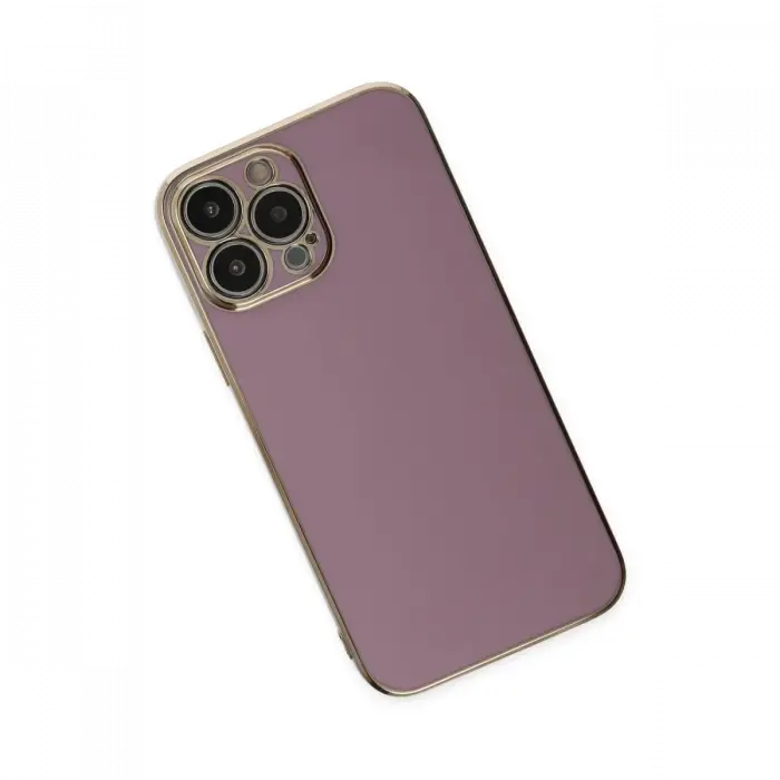 Apple iPhone 15 Pro Max Kılıf Volet Silikon - Mor