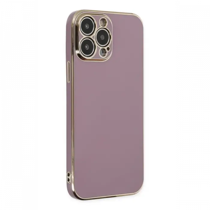 Apple iPhone 15 Pro Max Kılıf Volet Silikon - Mor