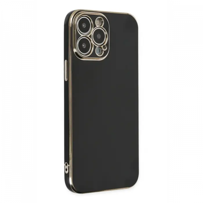 Apple iPhone 15 Pro Max Kılıf Volet Silikon - Siyah
