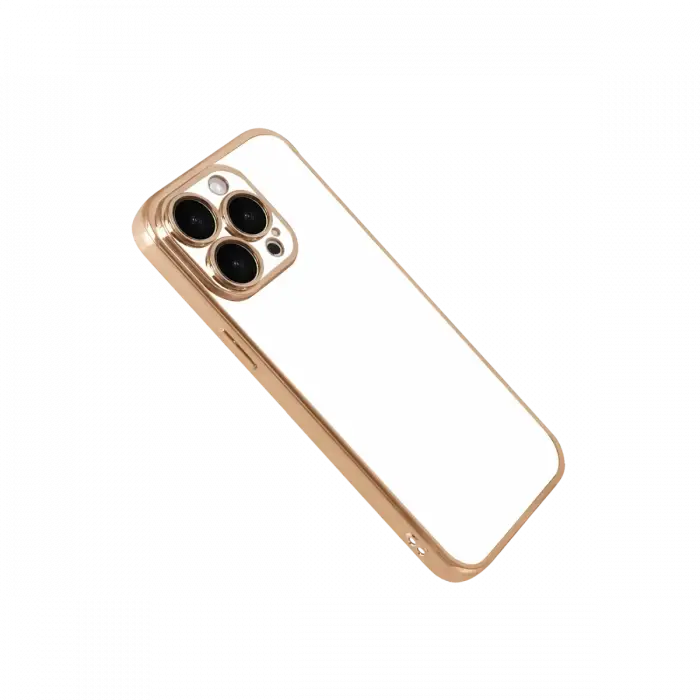 Apple iPhone 15 Pro Max Razer Lensli Silikon - Gold