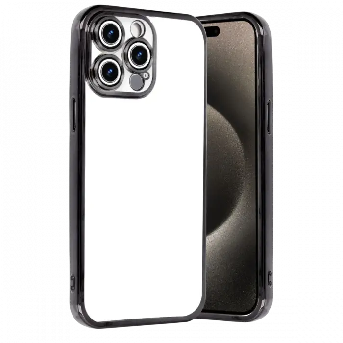 Apple iPhone 15 Pro Max Razer Lensli Silikon - Siyah