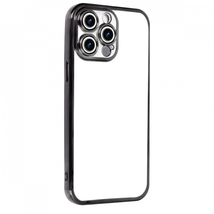 Apple iPhone 15 Pro Max Razer Lensli Silikon - Siyah