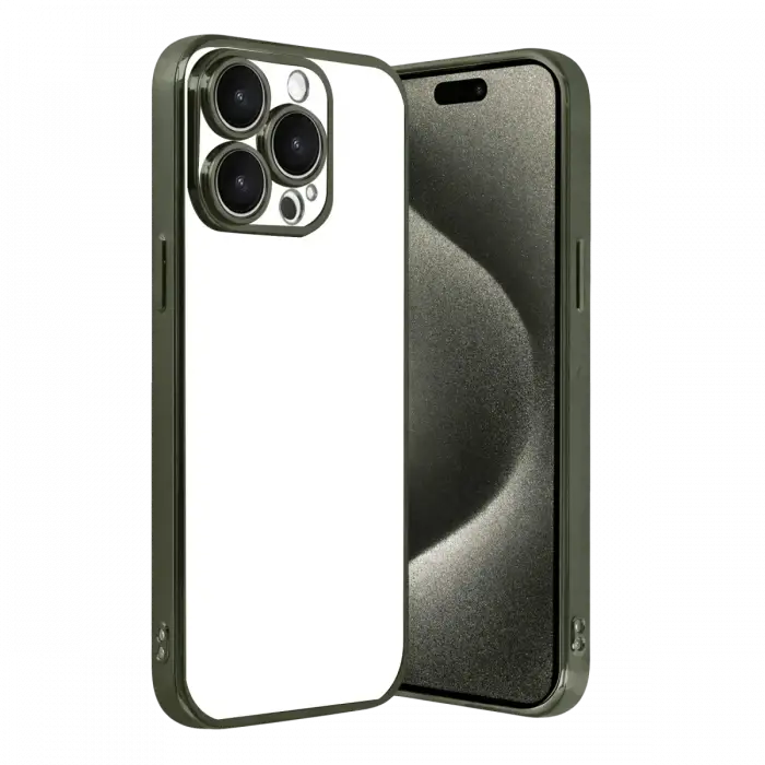 Apple iPhone 15 Pro Max Razer Lensli Silikon - Yeşil