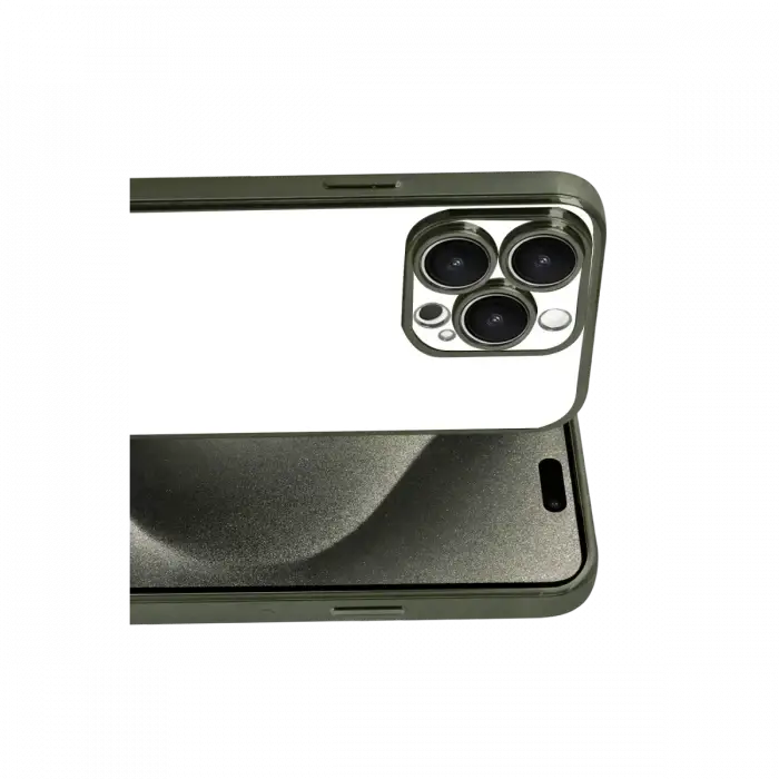 Apple iPhone 15 Pro Max Razer Lensli Silikon - Yeşil