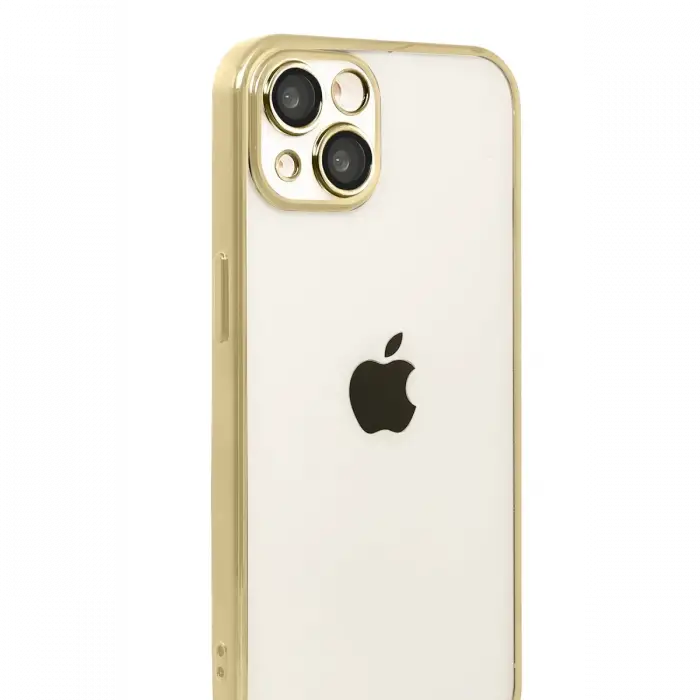 Apple iPhone 15 Razer Lensli Silikon - Gold