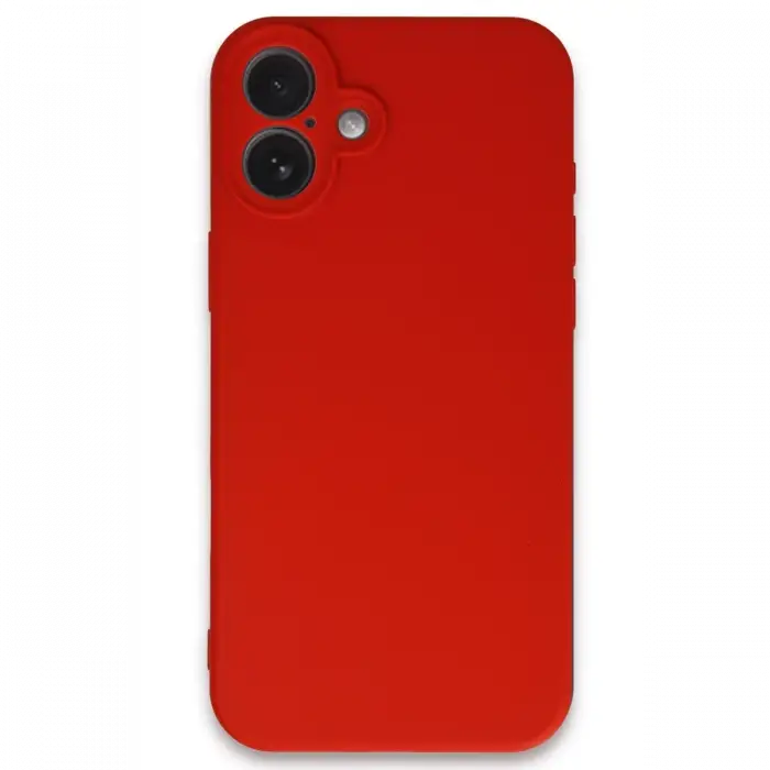 Apple iPhone 16 Kılıf First Silikon - Kırmızı