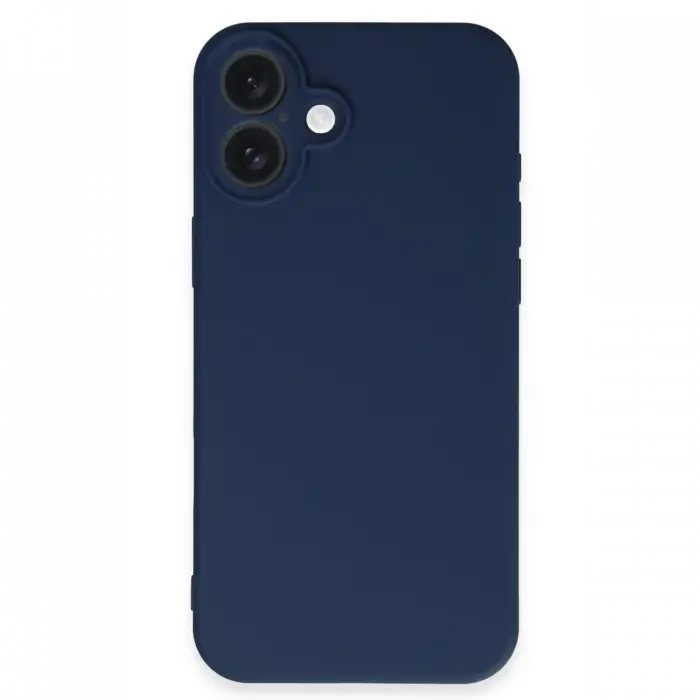 Apple iPhone 16 Kılıf First Silikon - Lacivert
