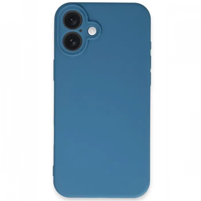 Apple iPhone 16 Plus Kılıf First Silikon - Mavi