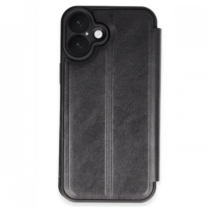 Apple iPhone 16 Plus Kılıf Flip Cover - Siyah