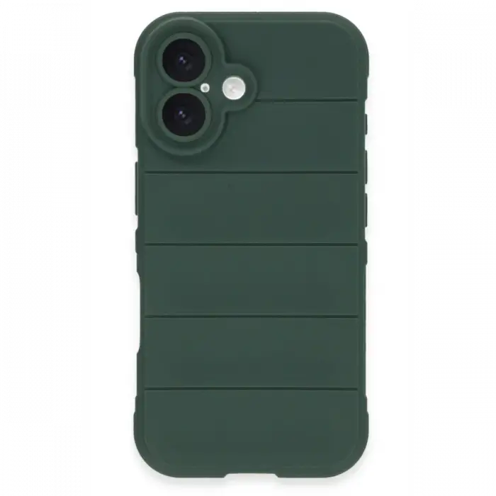 Apple iPhone 16 Plus Kılıf Optimum Silikon - Koyu Yeşil